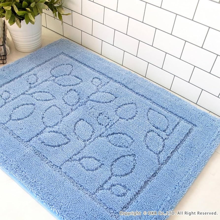 Amazon｜オカ(OKA) 乾度良好ファイン 約45cm×60cm ブルー (吸水 速乾